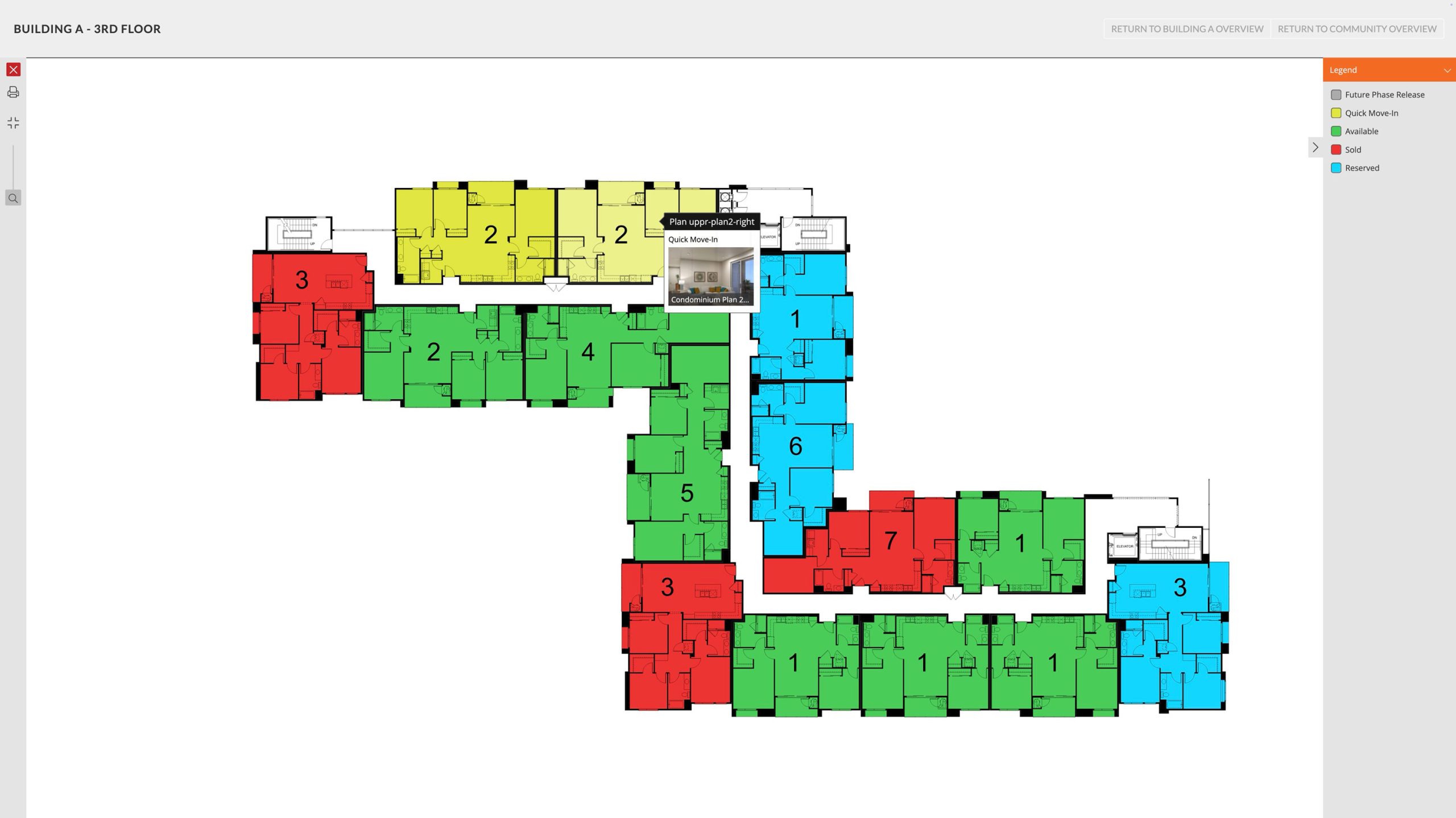 Interactive Site Plan - Unit Selector
