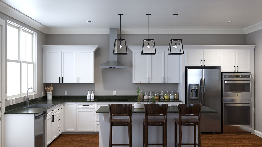 Builder Kitchen, plain colors, easy for a lot of people to like