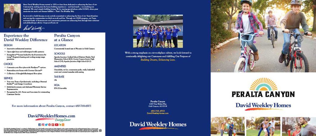 David Weekly: Peralta Trifold Brochure