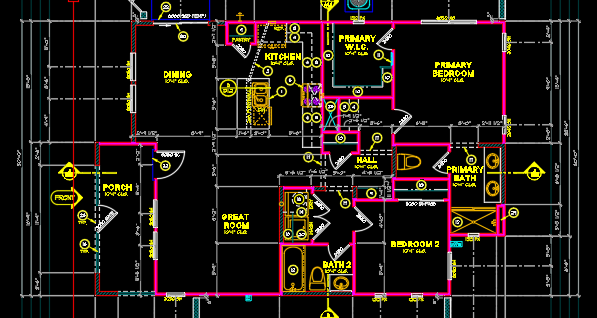 CAD drawing detail