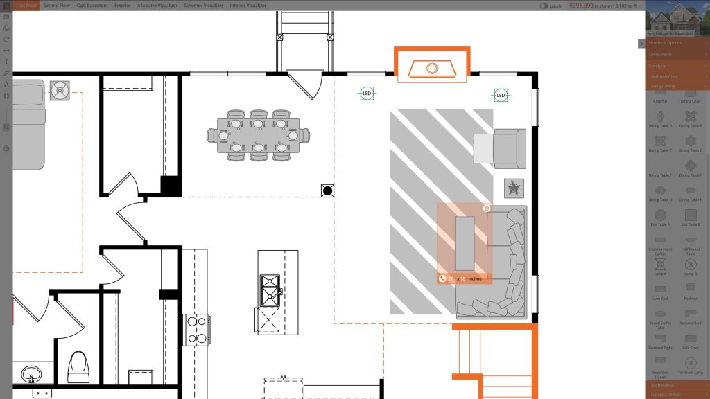 Interactive Floor Plans - Drag and Drop Furniture and Components