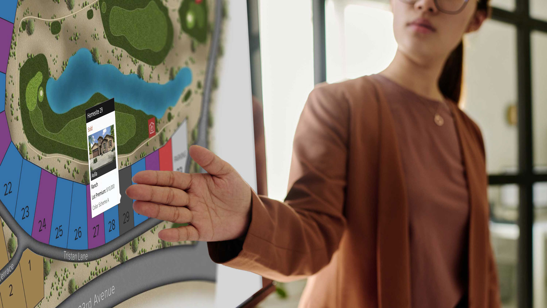 Interactive Site Plan in use