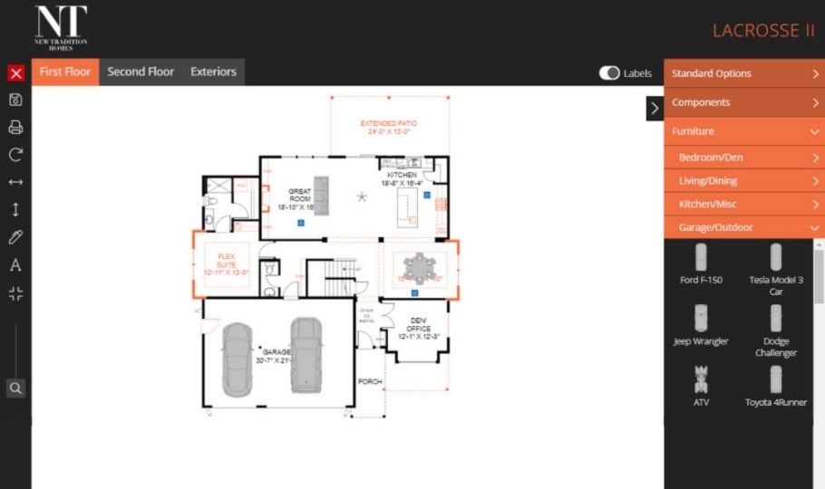 Interactive floor plan 