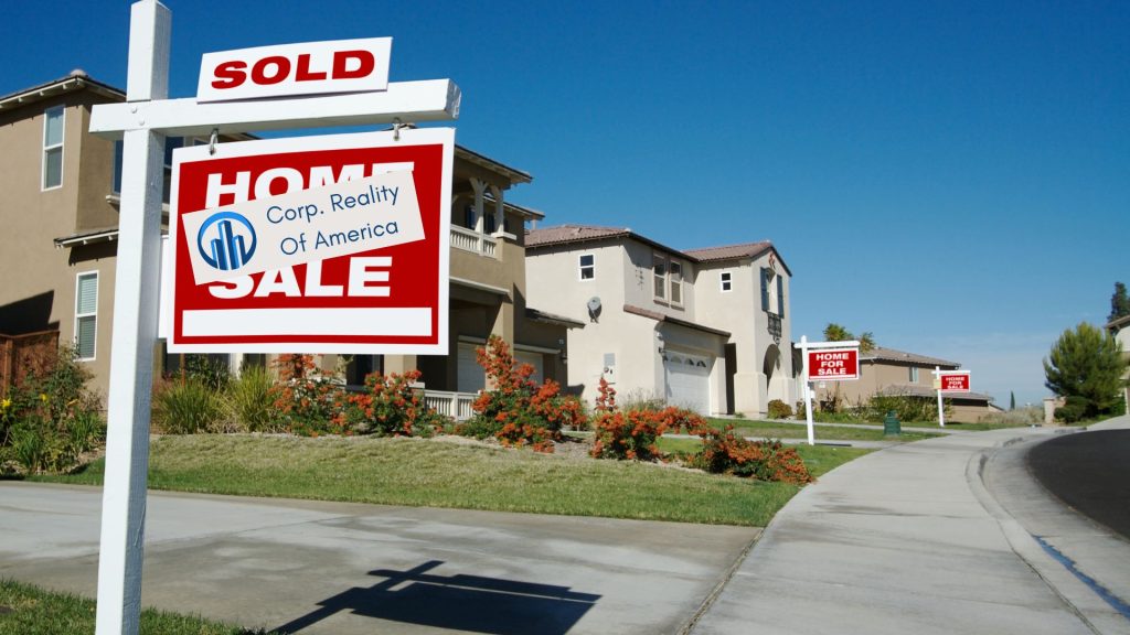 Home for sale sign, Home sold to corporate America.
