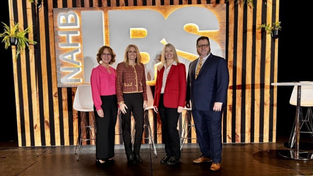Laura Williams with Insync Media, Kelly Fink with Milesbrand, Carol Morgan with Denim Marketing, Kevin Weitzel with Outhouse